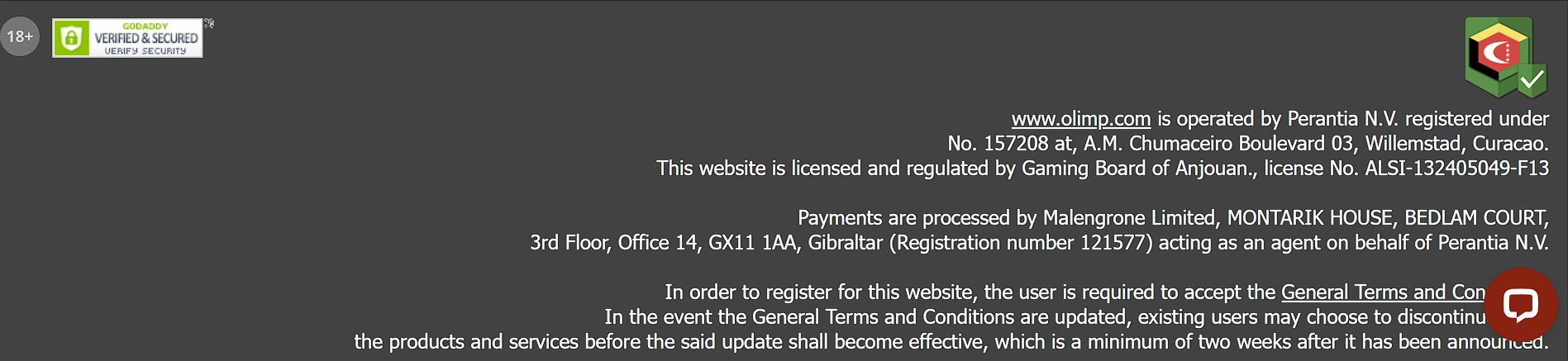 Платежи Olimp FR